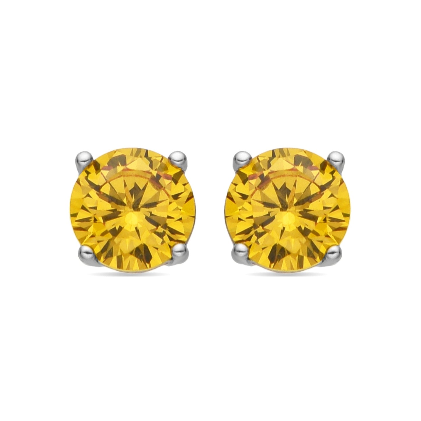 Pendientes acabados en rodio