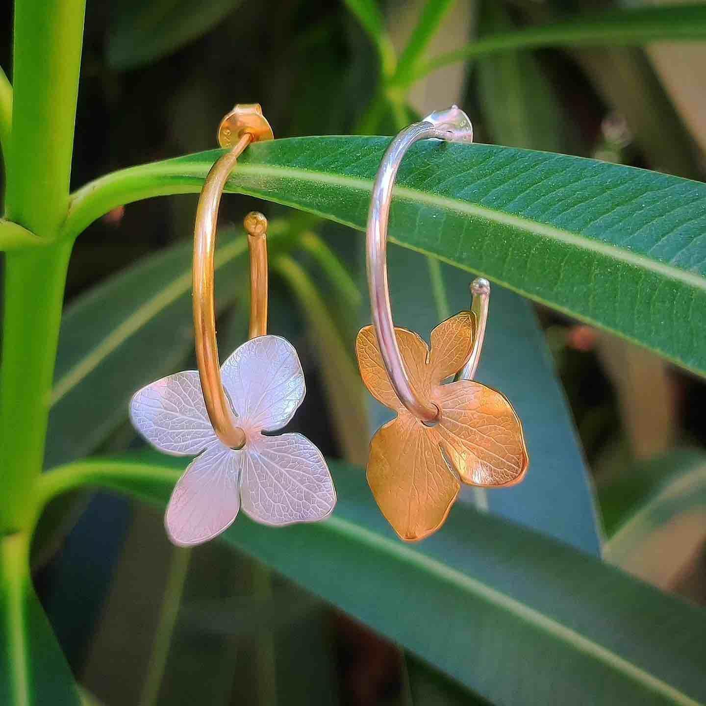 Pendientes Aros Hydrangea