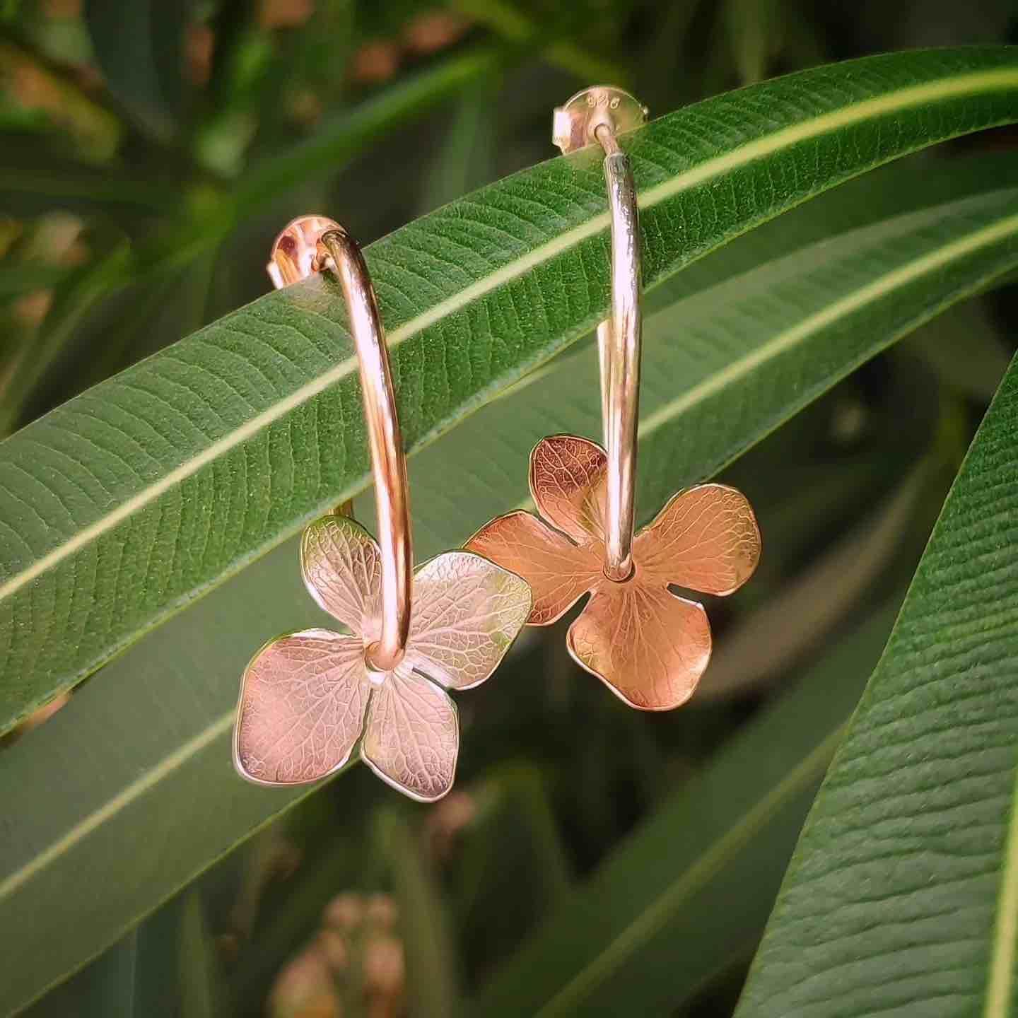 Pendientes Aros Hydrangea