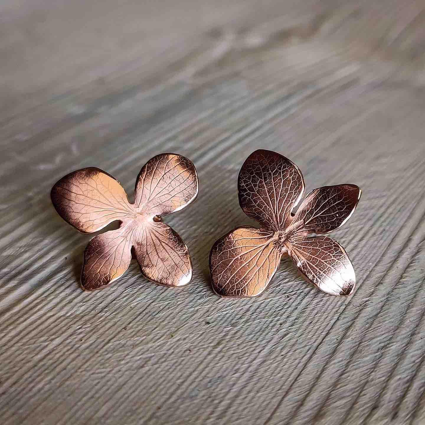 Pendientes Flor de Hortensia