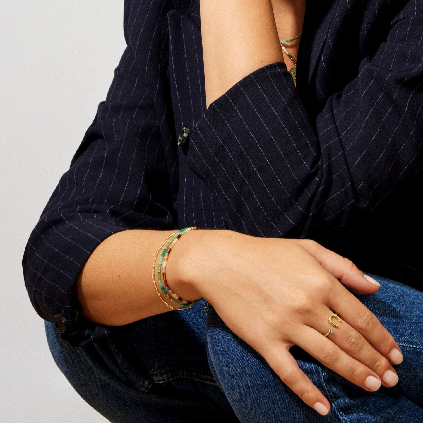 Pulsera acabado en Oro amarillo de 18 Kts.