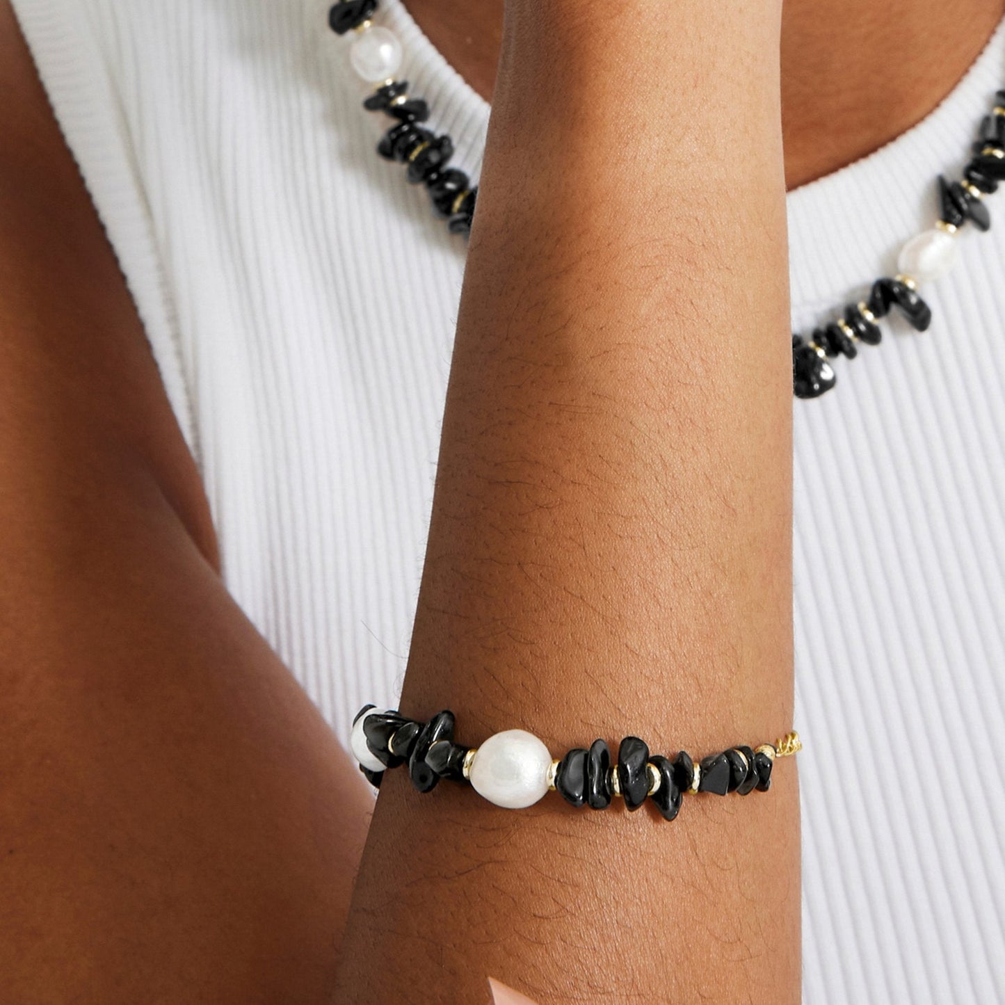 Pulsera acabado oro 18k