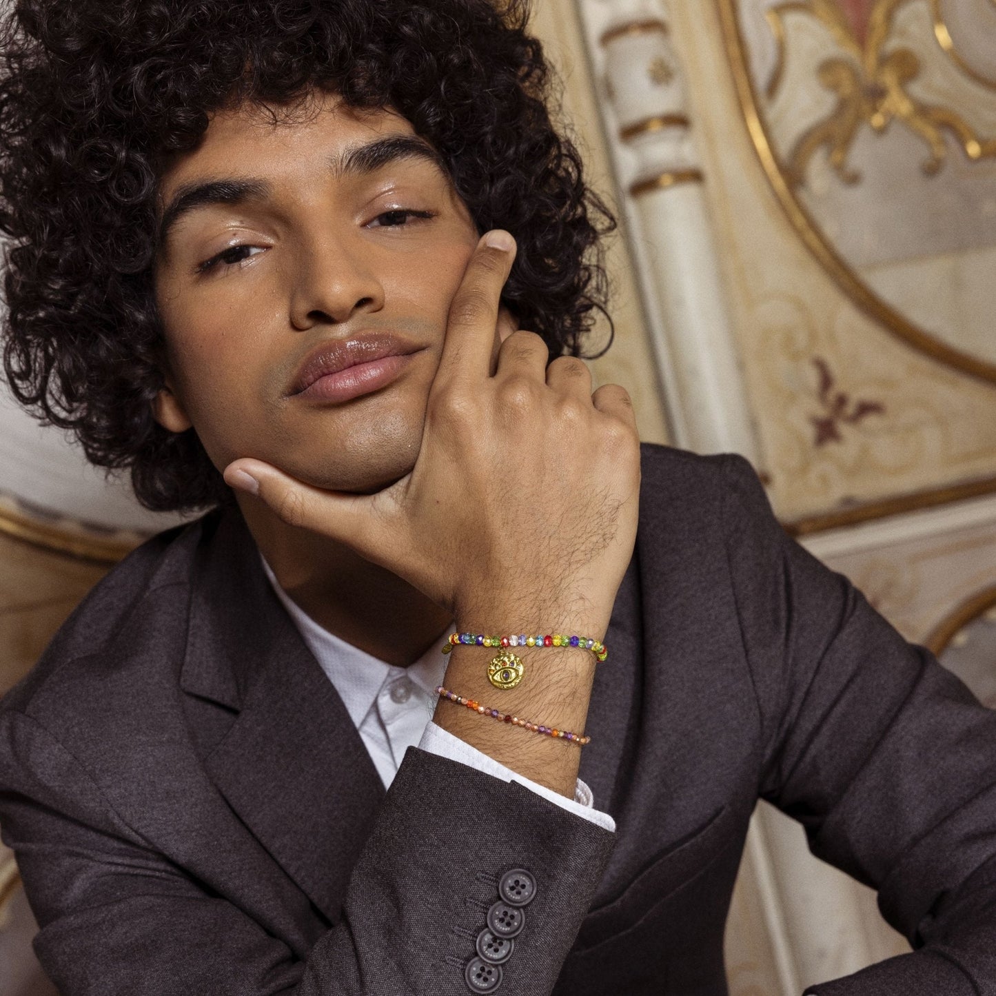 Pulsera acabado oro 18k