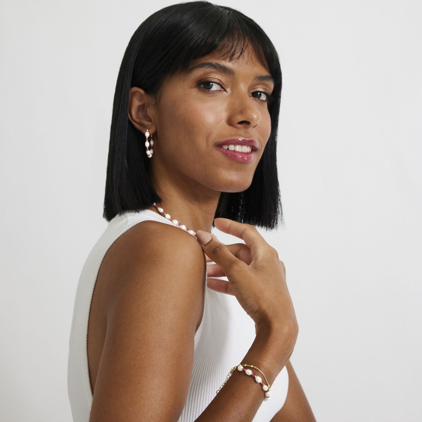 Pulsera acabado oro 18k