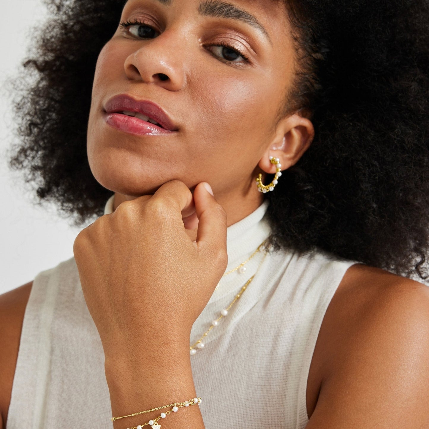 Pulsera acabado oro 18k