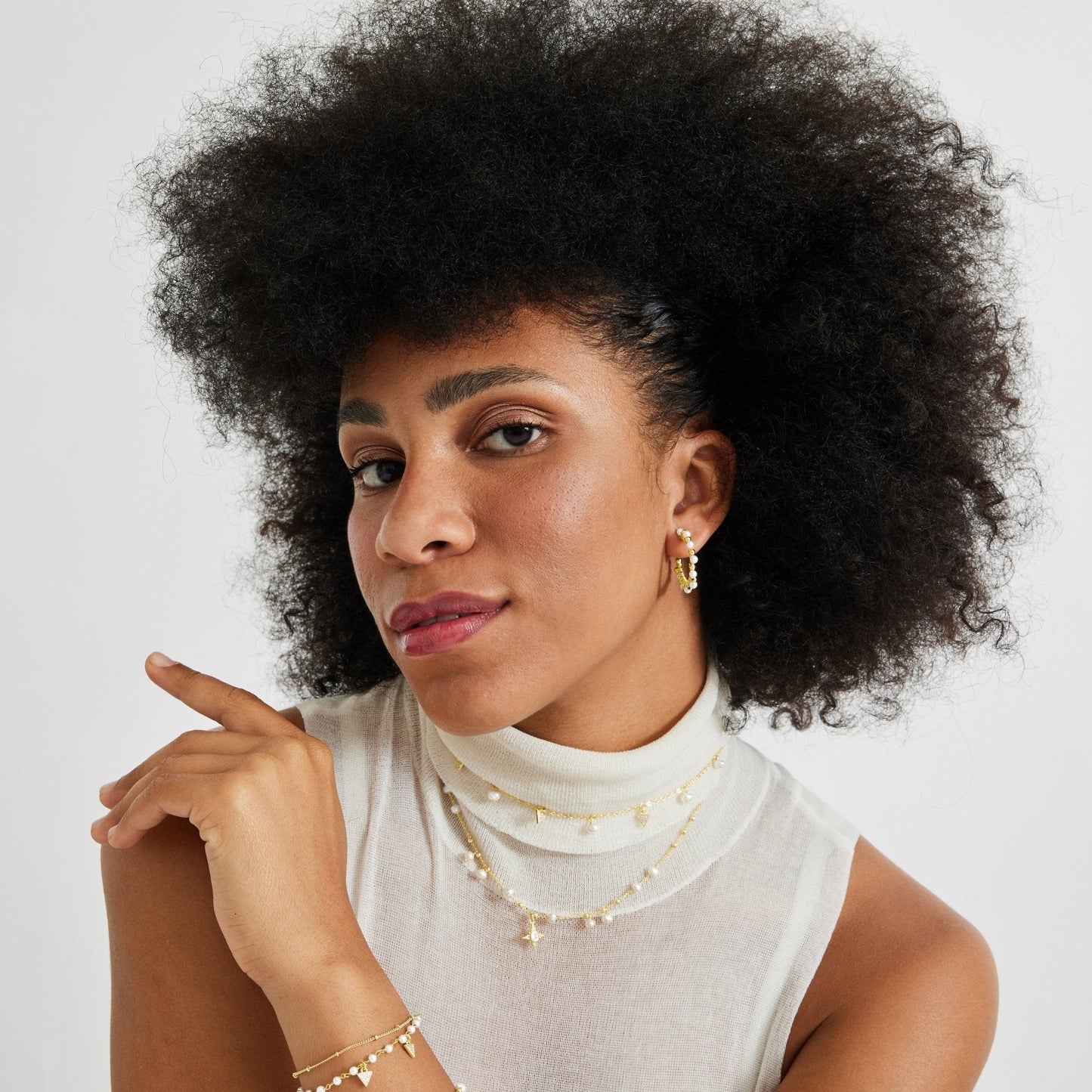 Pulsera acabado oro 18k