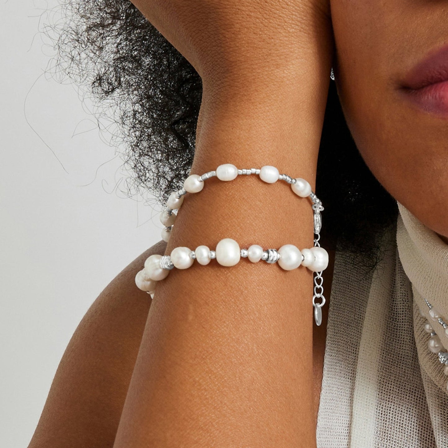 Pulsera acabado plata