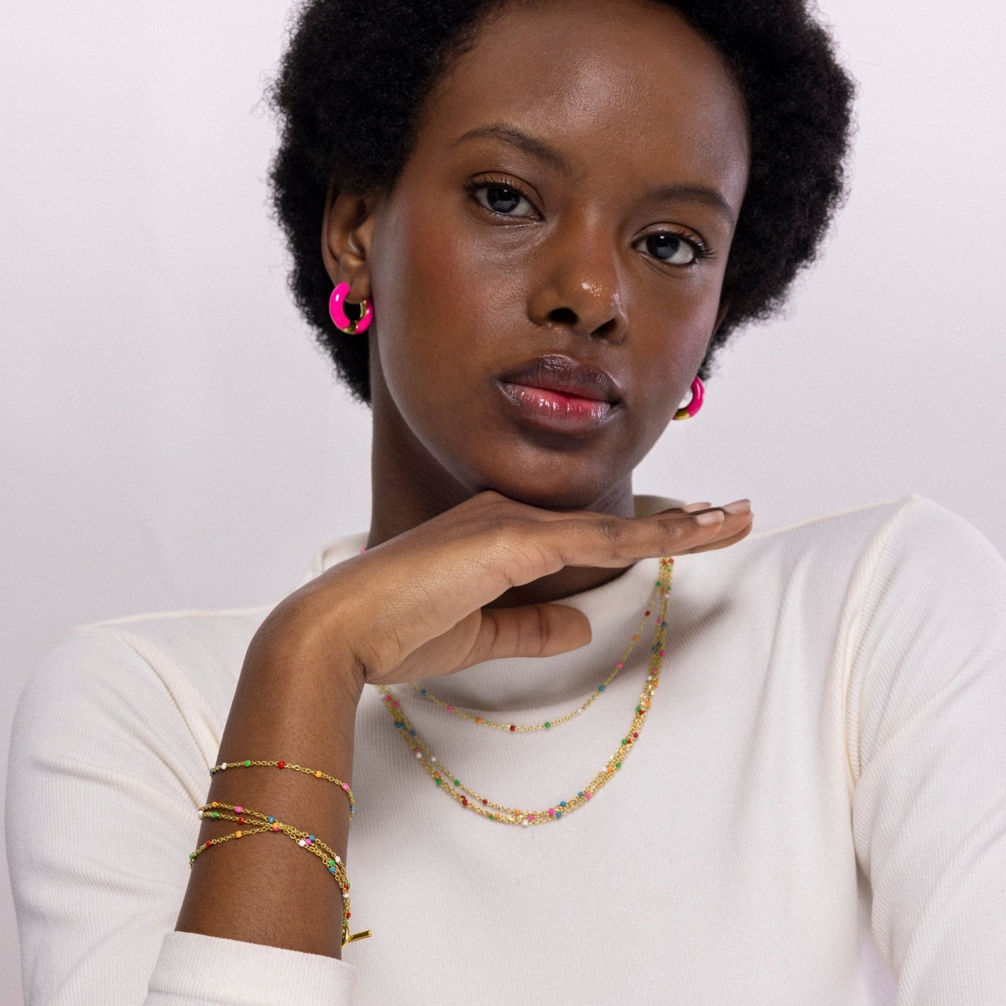 Pulsera Ukdra acabada en oro amarillo 18k