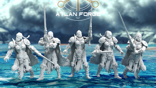 Asgardian Valkyries on foot, Atlan Forge