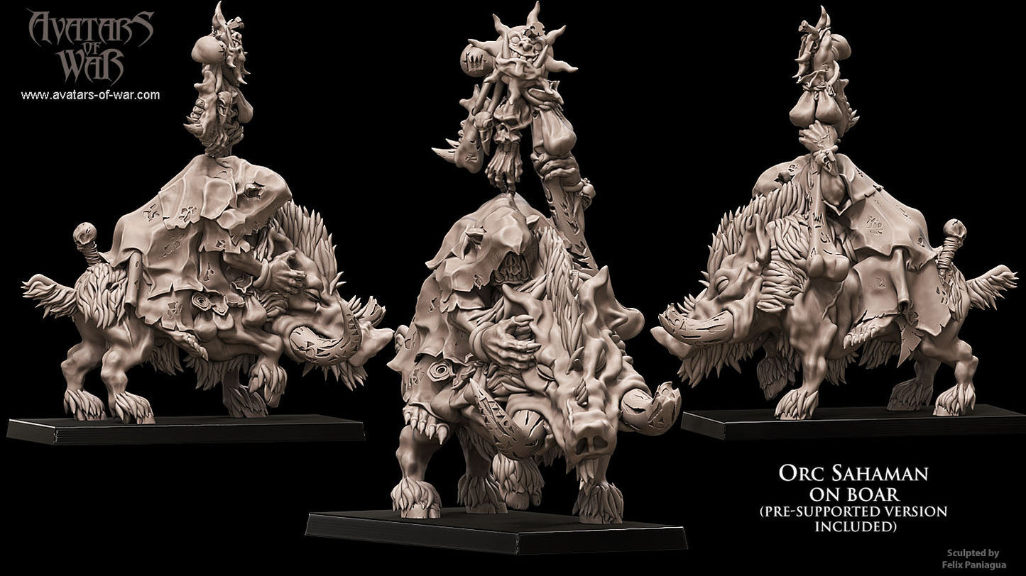 Orc Shaman on Boar, Avatars of War