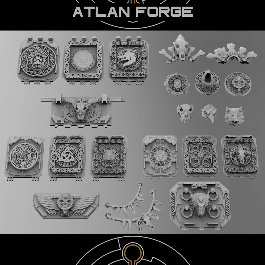 Asgardian Vehicle Ornaments, Atlan Forge