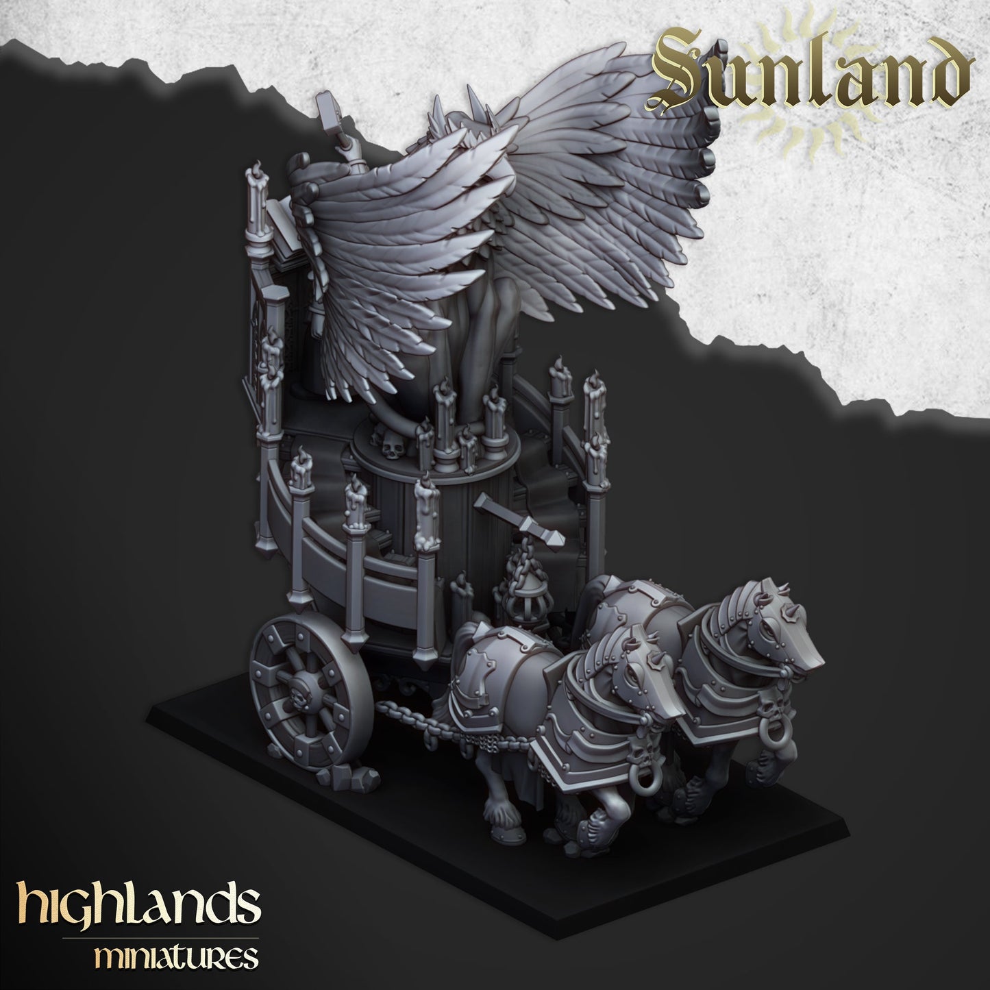 Sunland Altar chariot, Highlands Miniatures