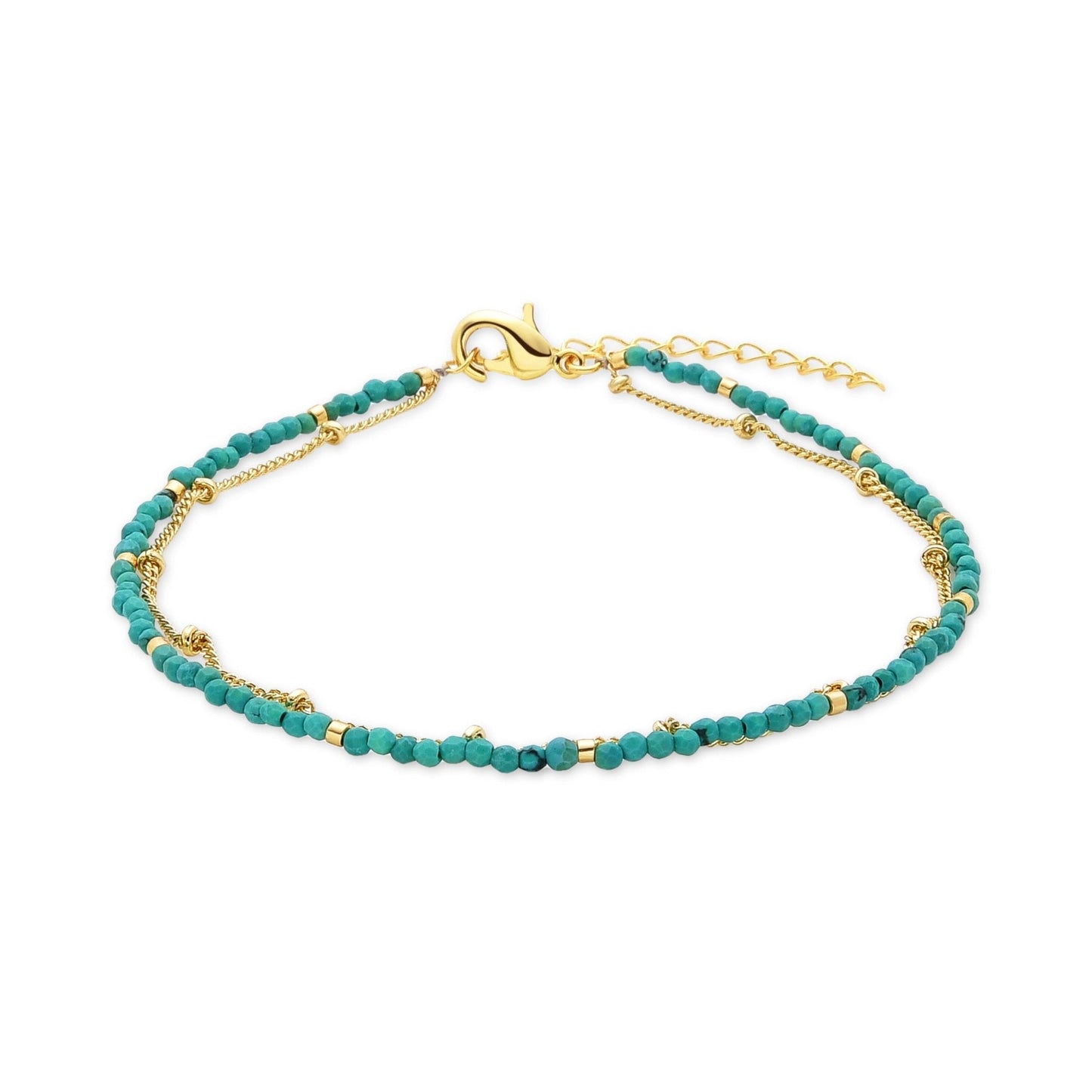 Tobillera acabado en oro amarillo de 18K