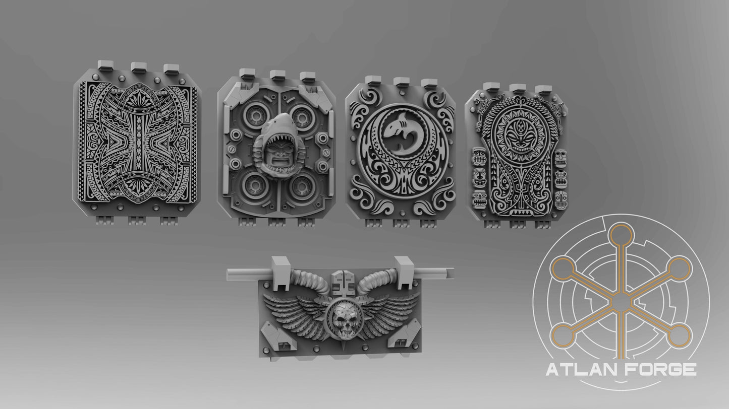 Wai Toa Vehicle Ornaments, Atlan Forge