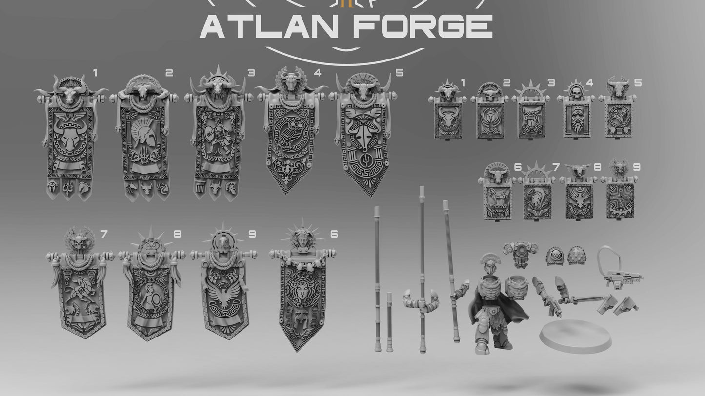 Minoan War Banners, Atlan Forge
