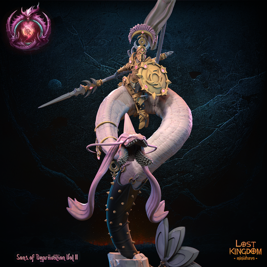 Milotic Rider Hero, Lost Kingdom Miniatures