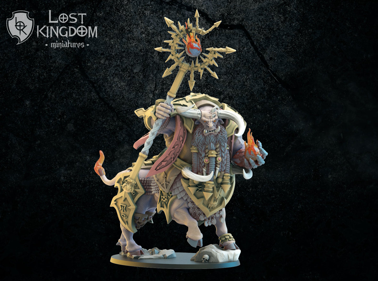 Kassuth Fireshaper, Bul-thaur Sorcerer, Lost Kingdom Miniatures