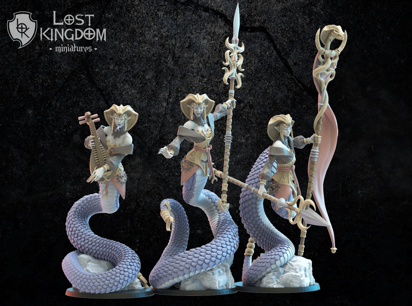 Yumi/Yari Naga Regiment, Lost Kingdom Miniatures