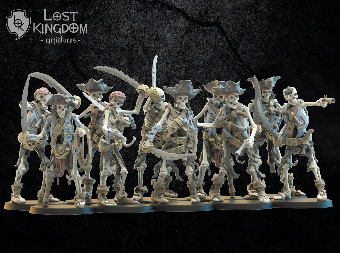 Skeleton Buccaneers, Lost Kingdom Miniatures