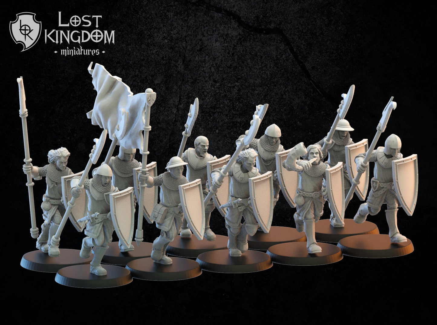 Spearmen On Foot, Lost Kingdom Miniatures