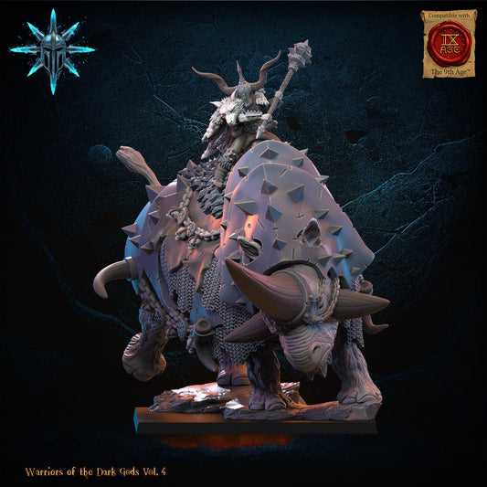 Wasteland Wooly Trihorn, Lost Kingdom Miniatures