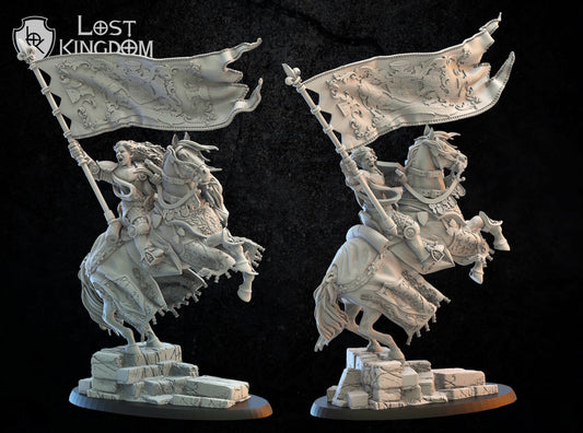 Kingdom Of Mercia Standard Bearer, Lost Kingdom Miniatures