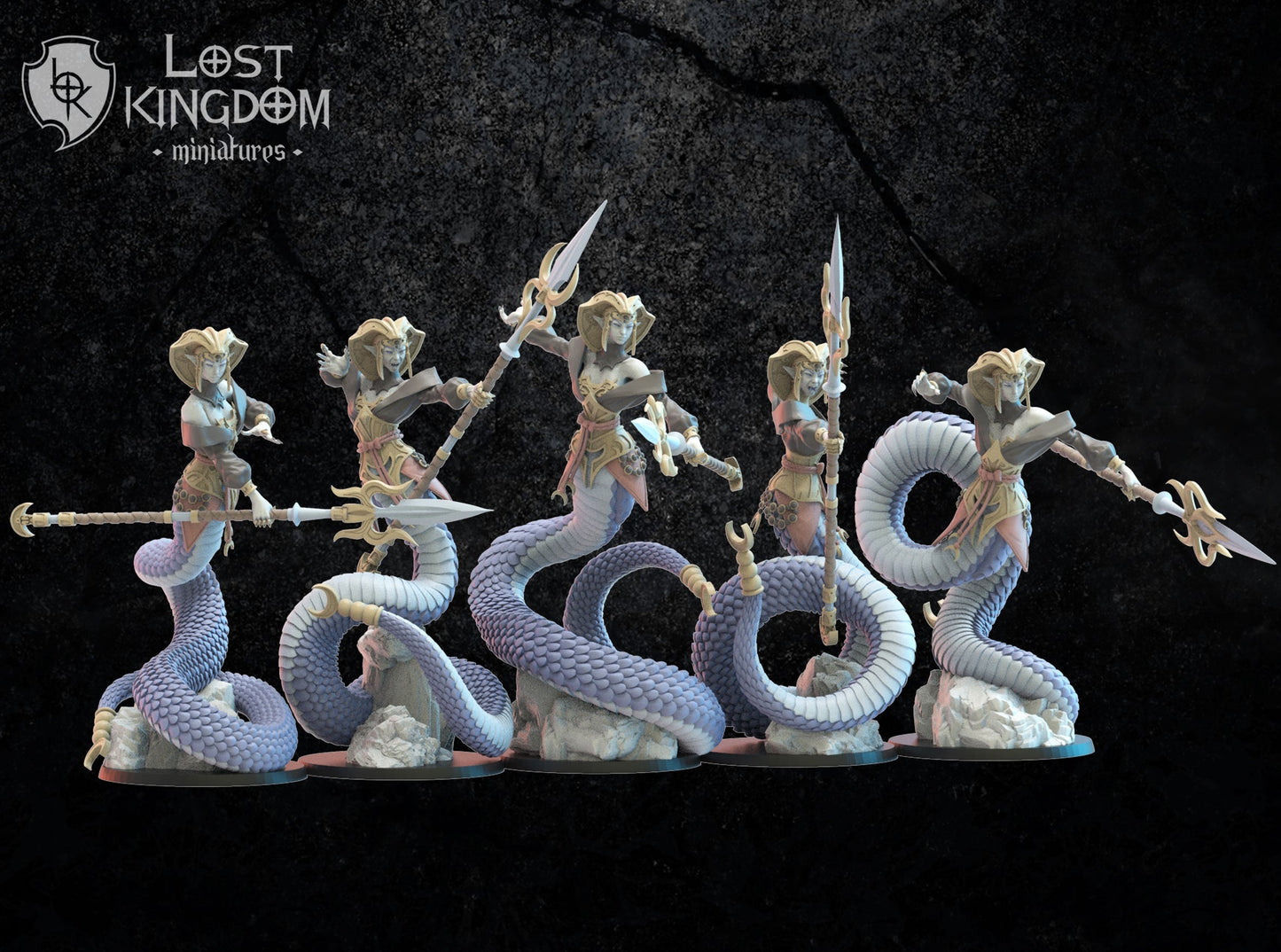Yumi/Yari Naga Regiment, Lost Kingdom Miniatures