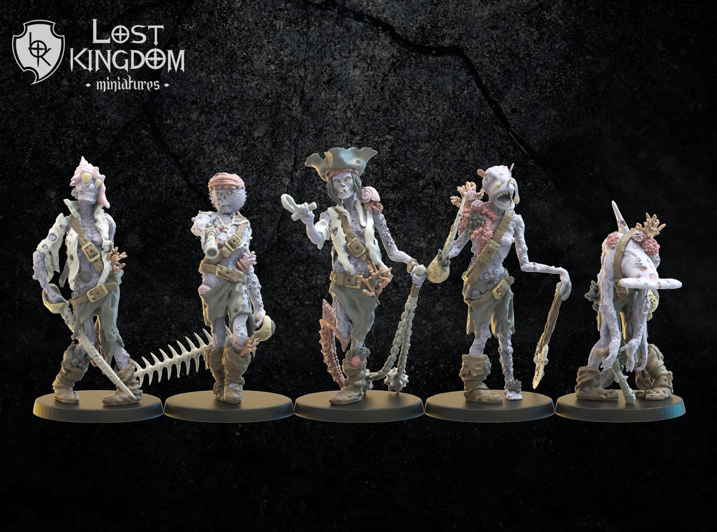 Deep Sea Zombies, Lost Kingdom Miniatures