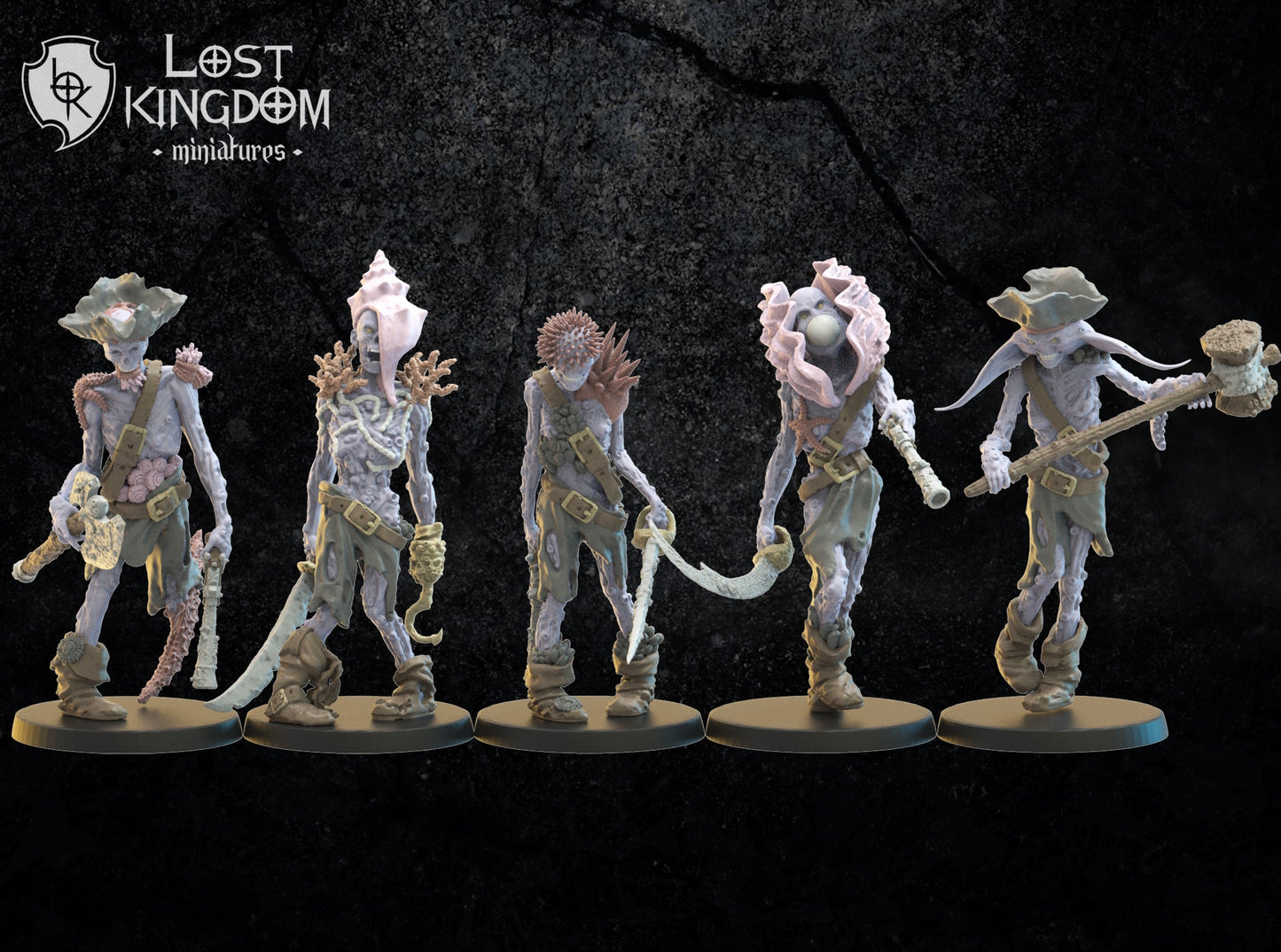 Deep Sea Zombies, Lost Kingdom Miniatures