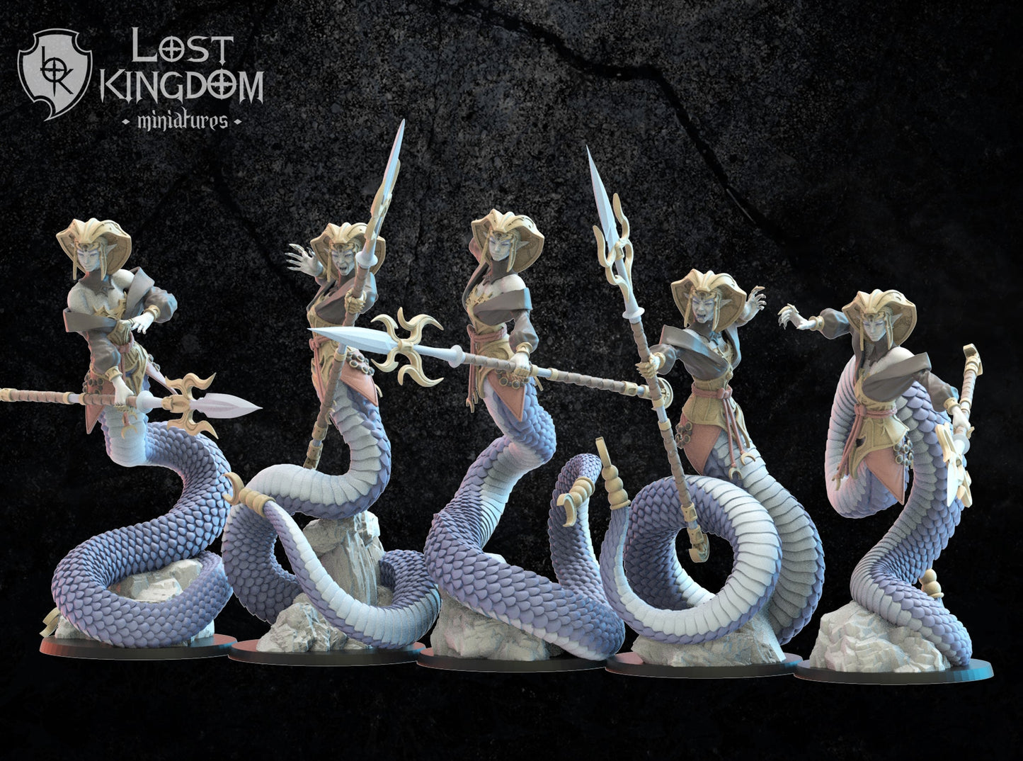 Yumi/Yari Naga Regiment, Lost Kingdom Miniatures