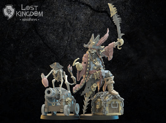 Captain "Saw Leg" & Mr. Boom, Lost Kingdom Miniatures