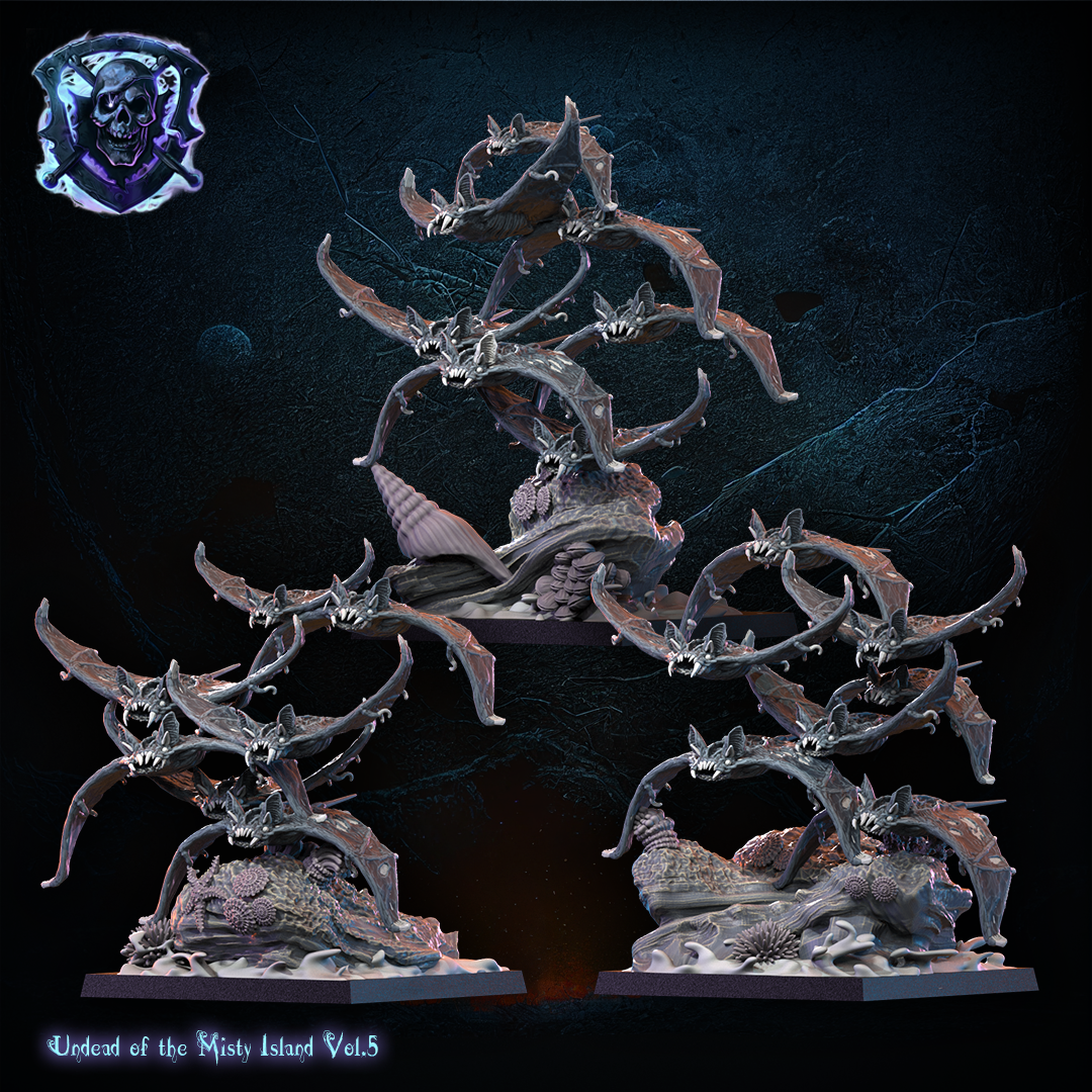 Bat Manta Swarms, Lost Kingdom Miniatures