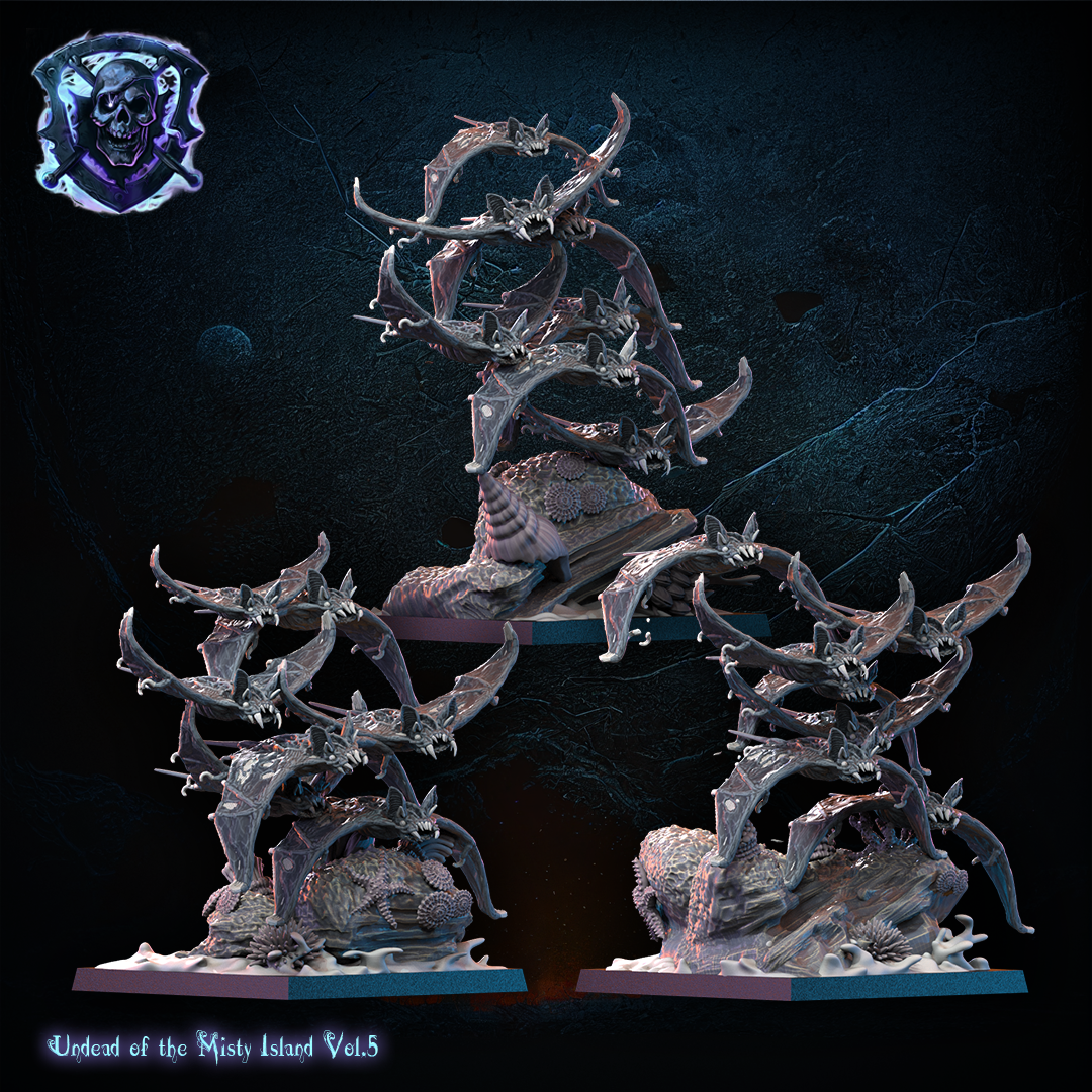 Bat Manta Swarms, Lost Kingdom Miniatures
