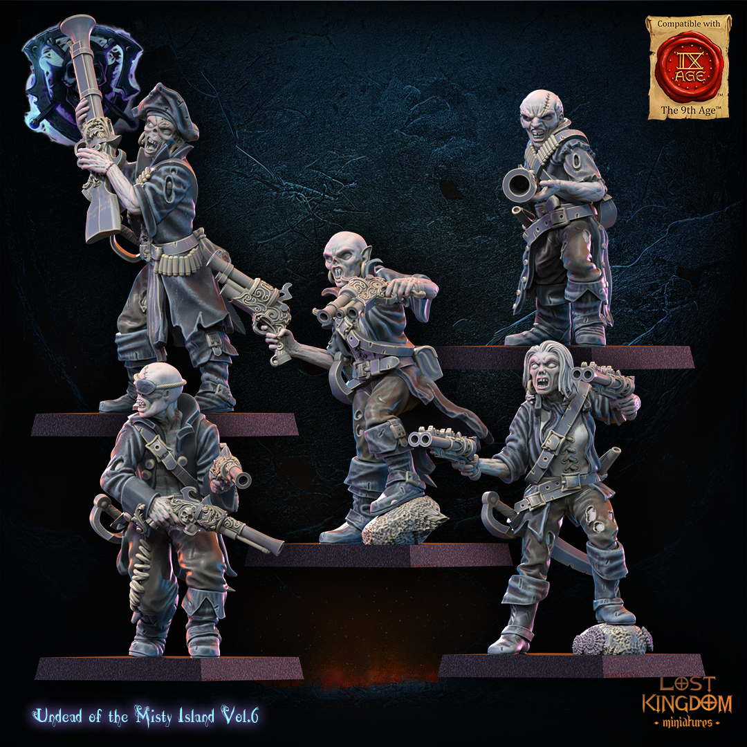 Misty Island Gunners, Lost Kingdom Miniatures
