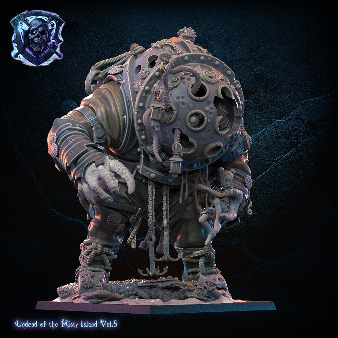 Deep Sea Diver & Small Beauty, Lost Kingdom Miniatures