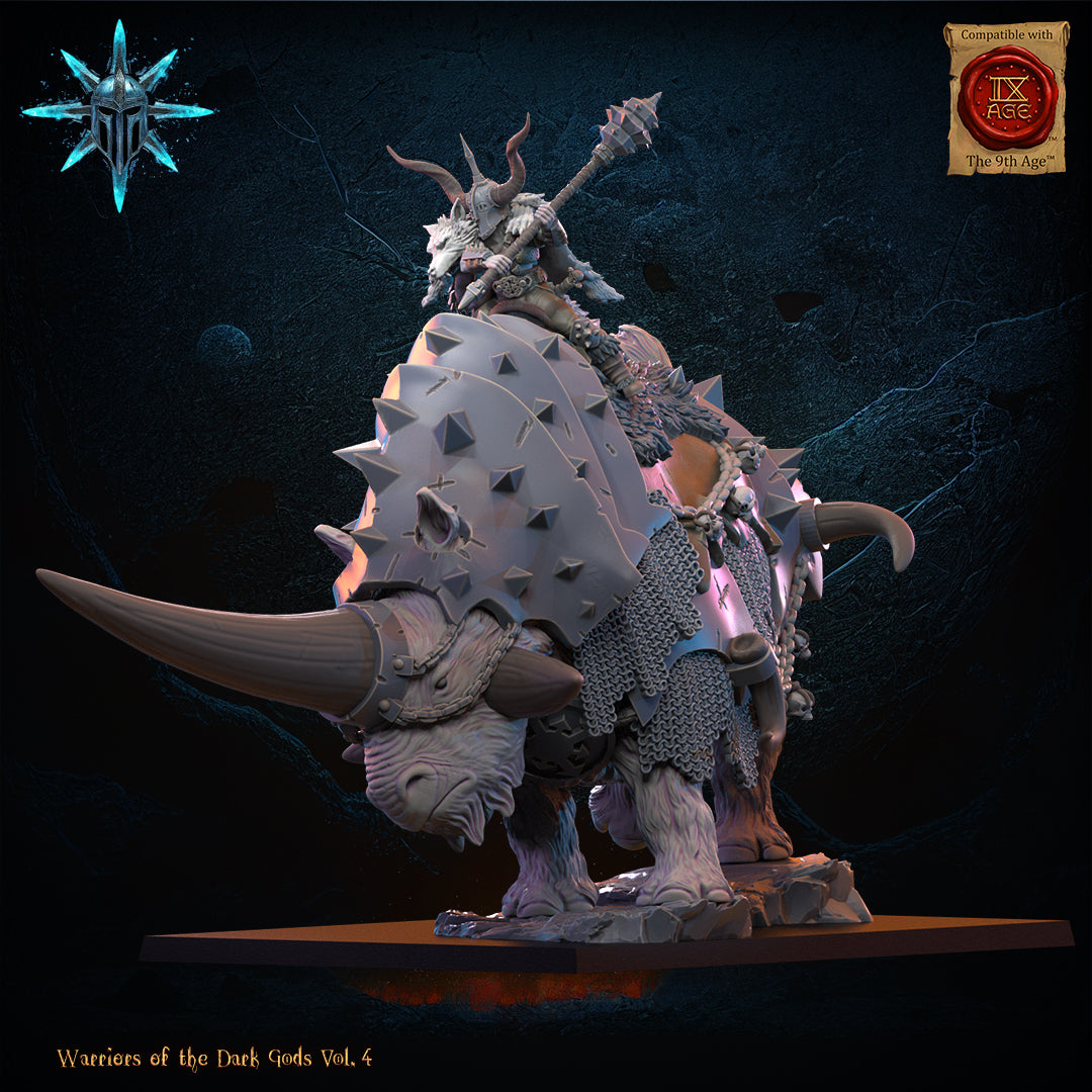 Wasteland Wooly Trihorn, Lost Kingdom Miniatures