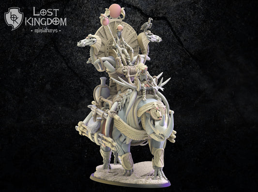 Hathor, Beduin Sorcerer On Rhinoceros, Lost Kingdom Miniatures