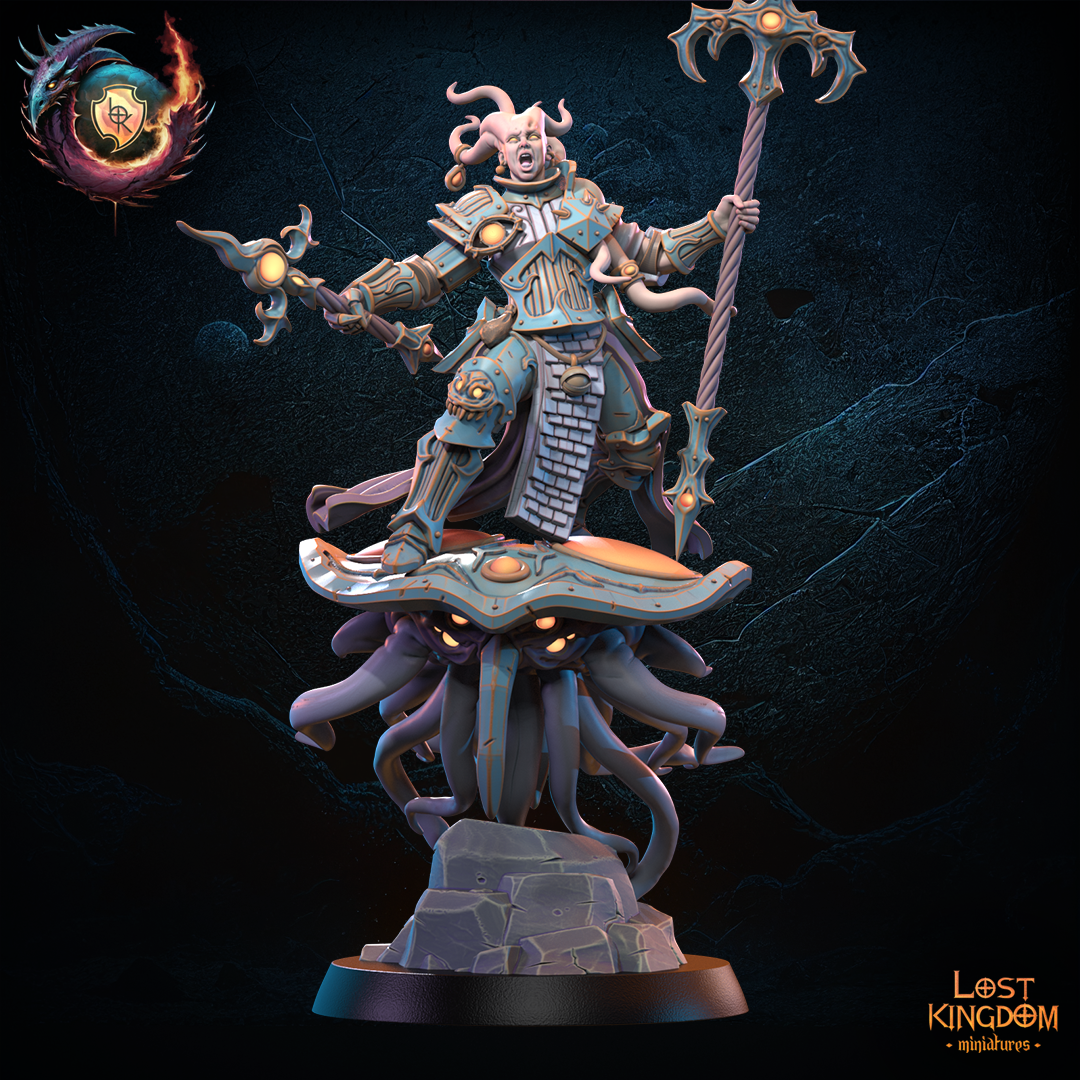 Sorcerer in Tentadisk, Lost Kingdom Miniatures