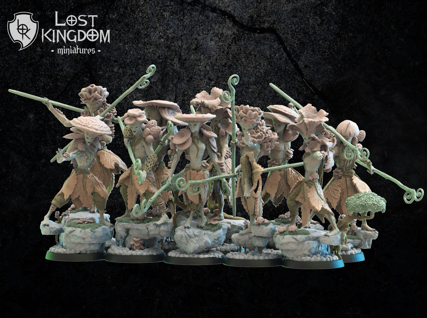 Shaolin Kodamas, dryads, Lost Kingdom Miniatures