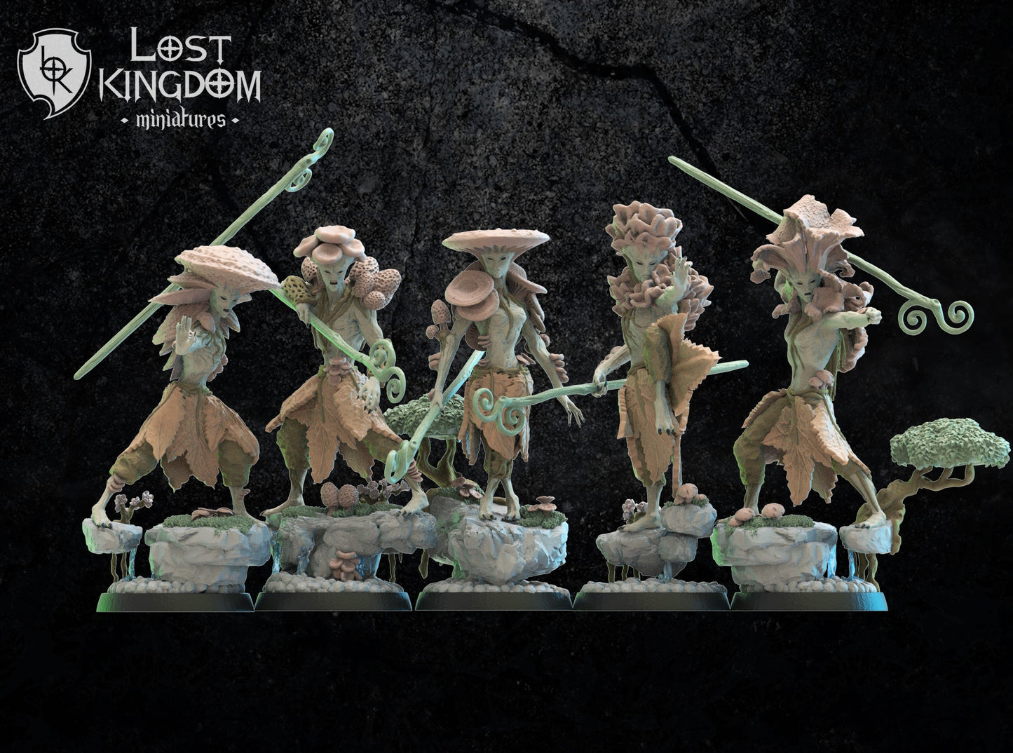Shaolin Kodamas, dryads, Lost Kingdom Miniatures