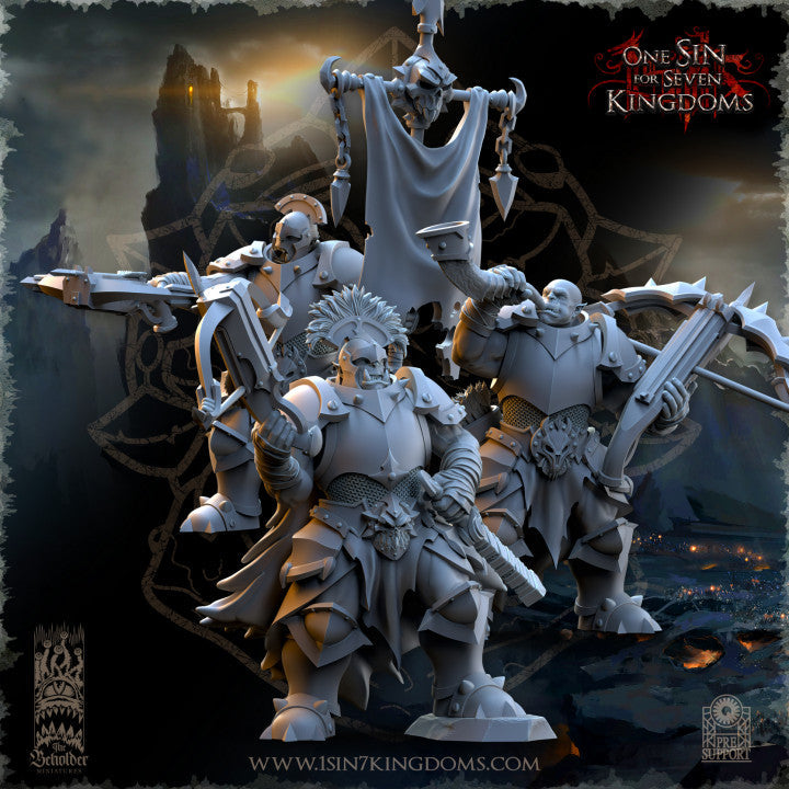 Nestah Orcs Crossbowers, The Beholder Miniatures