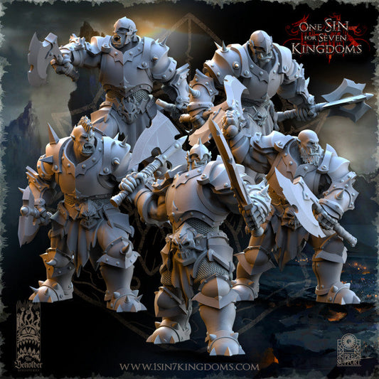 Nestah Orcs Warriors, The Beholder Miniatures