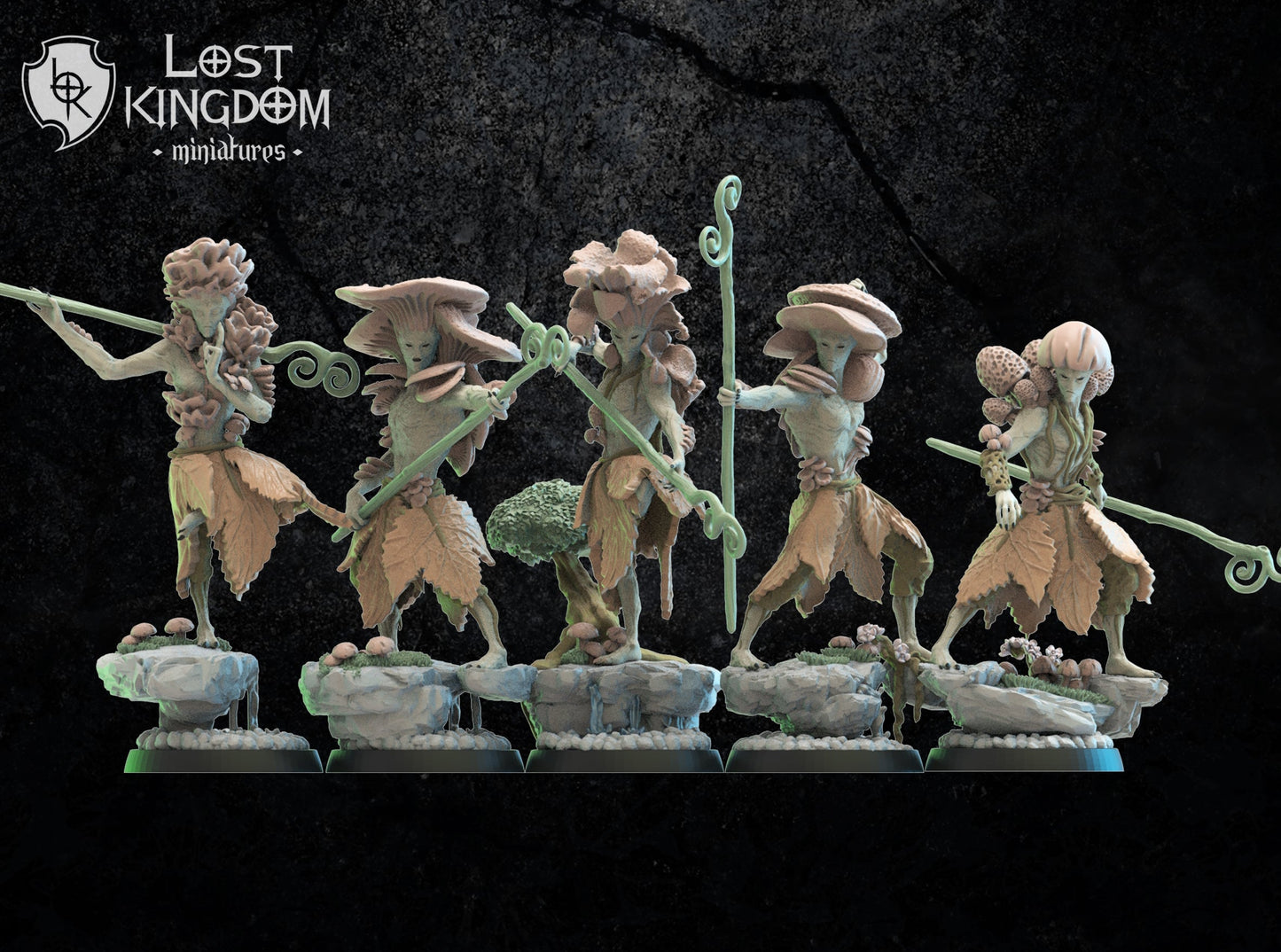 Shaolin Kodamas, dryads, Lost Kingdom Miniatures