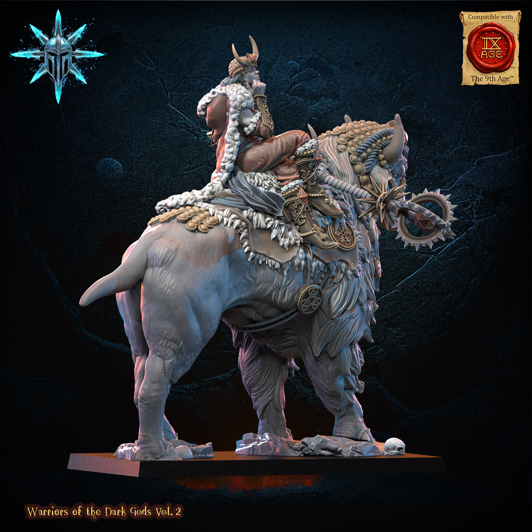 Freyja, the half giant, Wasteland sorceress, Lost Kingdom Miniatures