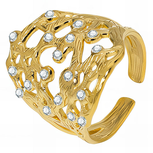 Olivia Ring – Textured Elegance