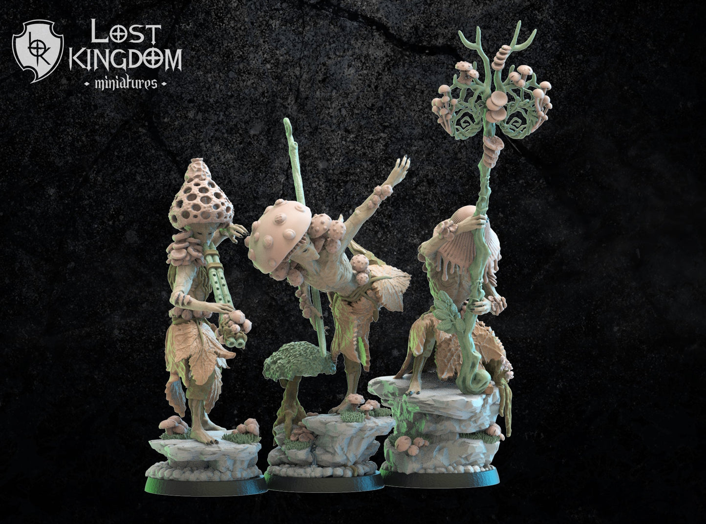 Shaolin Kodamas, dryads, Lost Kingdom Miniatures
