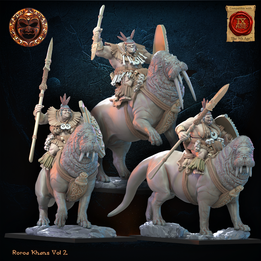 Tusker Cavalry, Lost Kingdom Miniatures