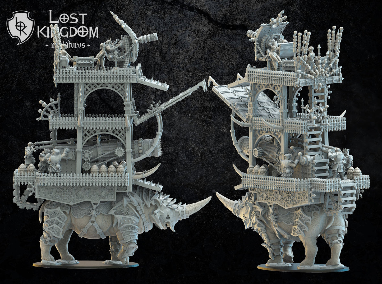Magmhôrin Siege Tower, Lost Kingdom Miniatures