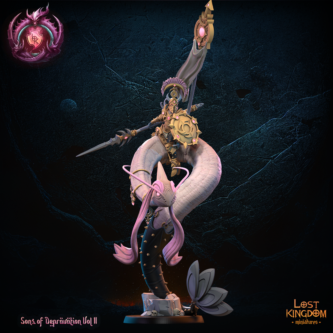 Milotic Rider Hero, Lost Kingdom Miniatures