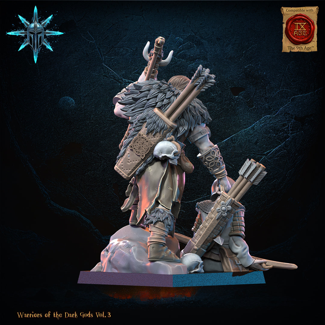 Barbarian Chief with Bow, Lost Kingdom Miniatures